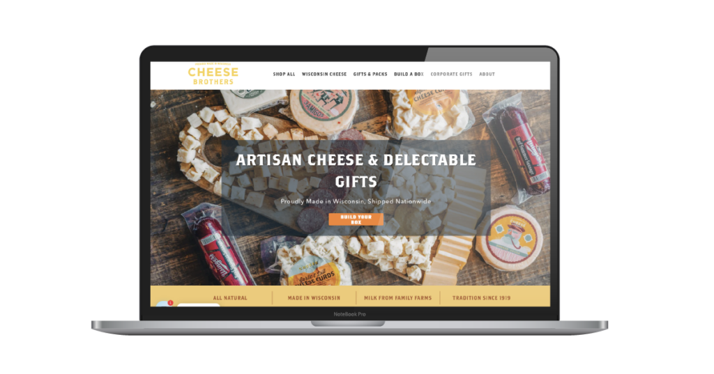 food ecommerce web design inspiration