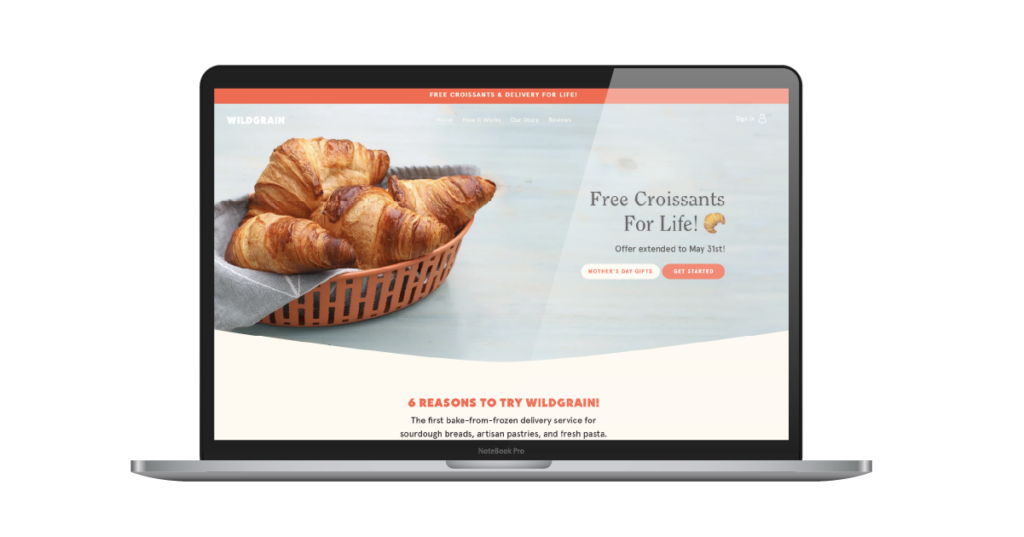 website design inspirations for food ecommerce