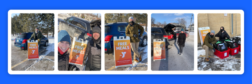 volunteering ymca food delivery fargo