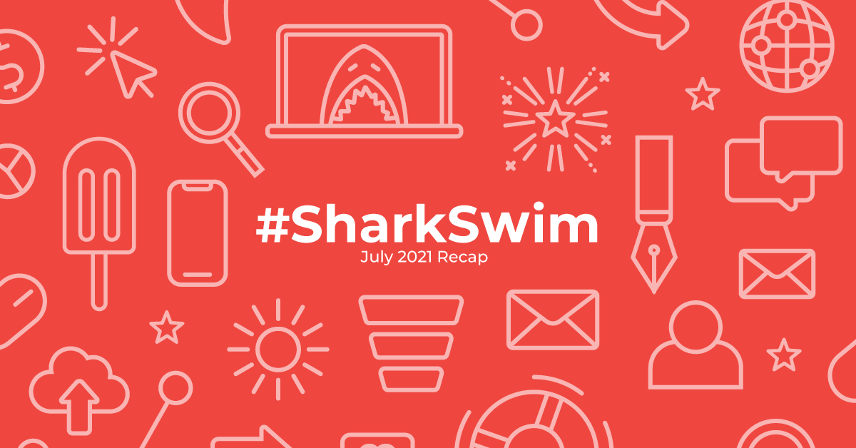 #SharkSwim July 2021 Header image