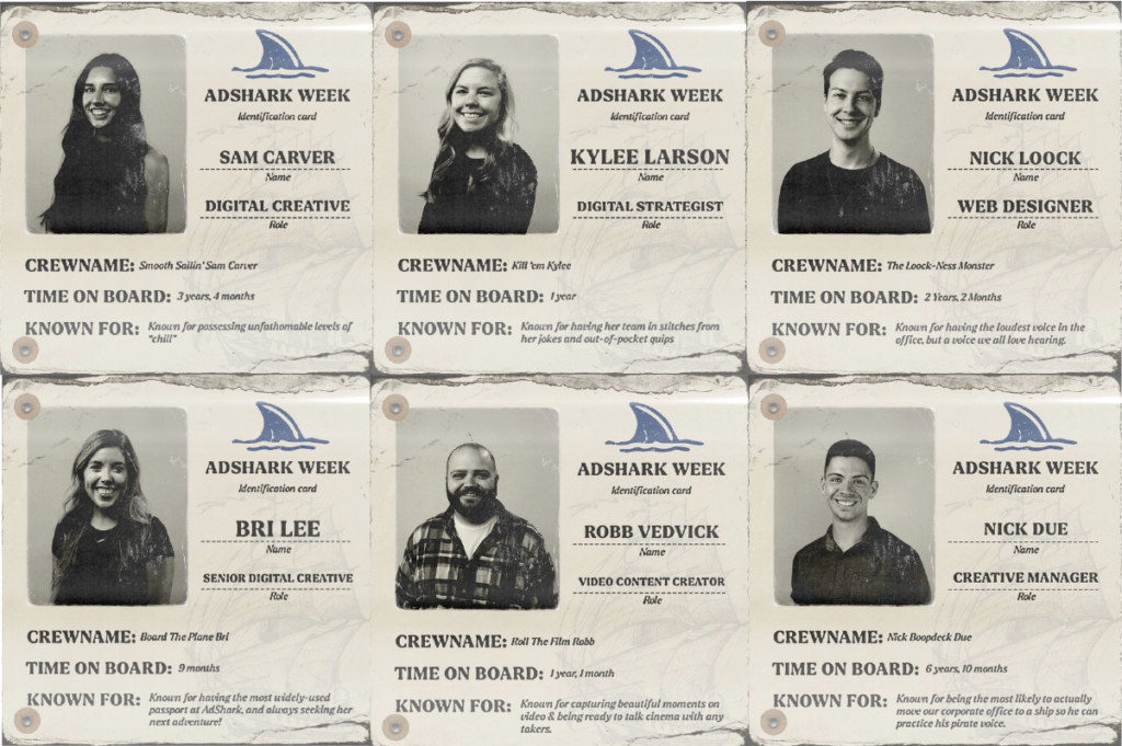 adshark week crew member cards