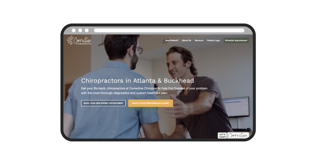 Corrective Chiropractic website