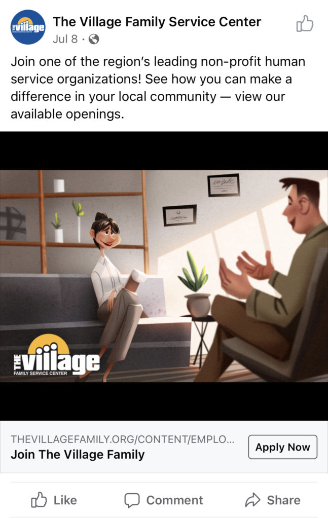 village family service center employment ad