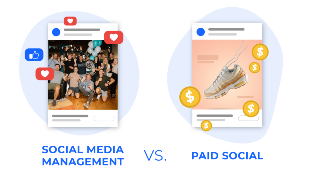paid social vs organic social