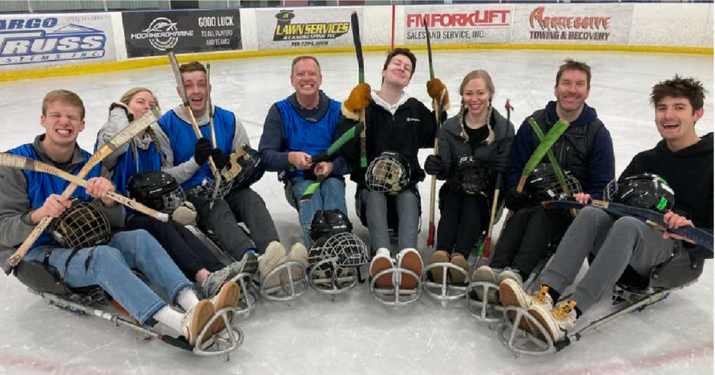 This April, we played in the Hope, Inc. Sled Hockey Tournament for the third year in a row