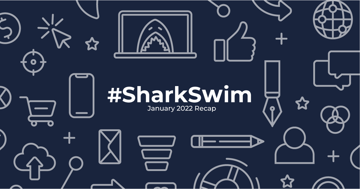 Shark Swim January 2022 recap header