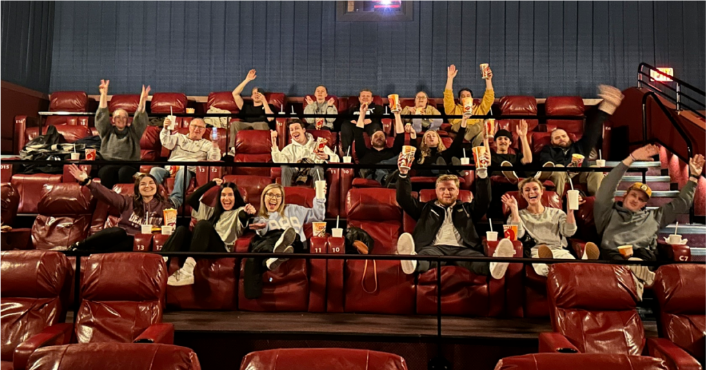 The AdShark Marketing team had a movie night at Marcus Century Cinema.