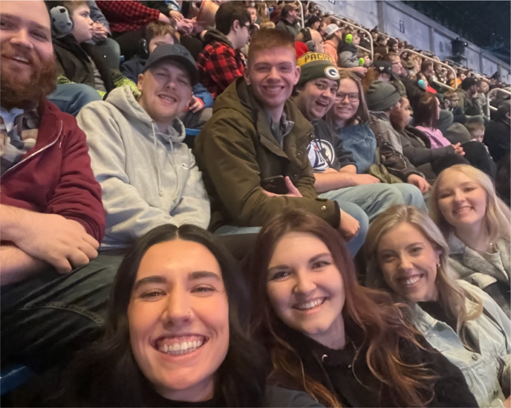 The AdShark team attended Monster Jam together in a company culture event