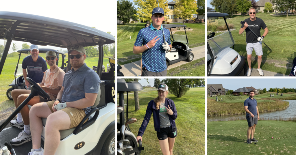 The AdShark team has its annual AdShark Golf Scramble.