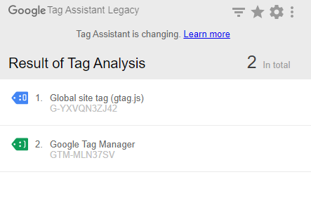 google analytics 4 tag assistant