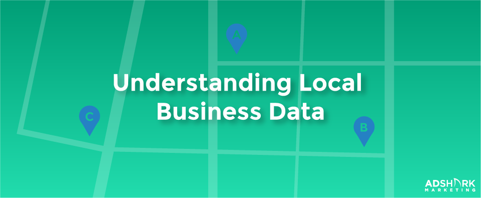 A green graphic with the text, "Understanding Local Business Data."