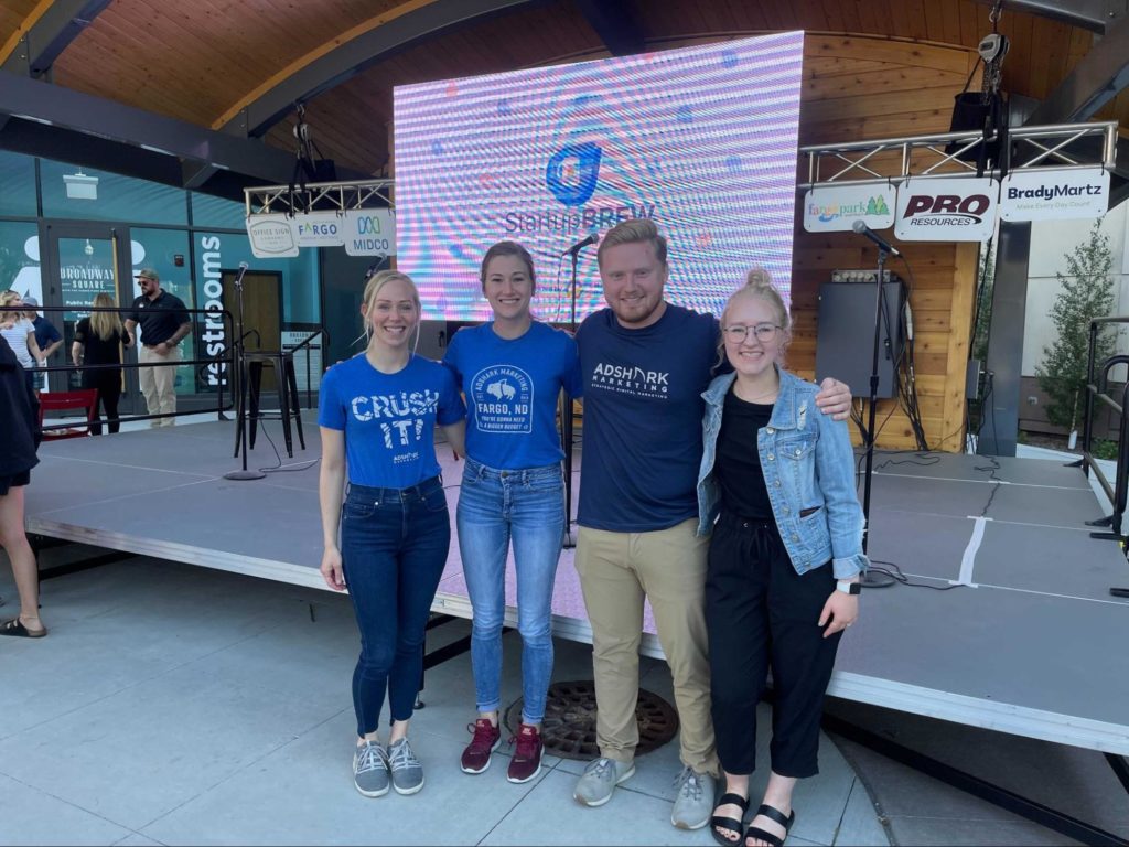 Pictured From Left to Right: Whitney Jensen, Aubrey Hovland, Justin Monroe, Christina Knutson.